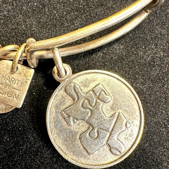 Alex and Ani Autism Awareness Bracelet Silver Metal - Picture 3 of 5